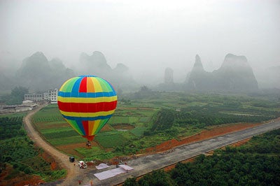 Yangshuo montgolfière