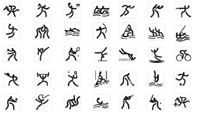 Pictograms of the Beijing 2008 Olympic Games